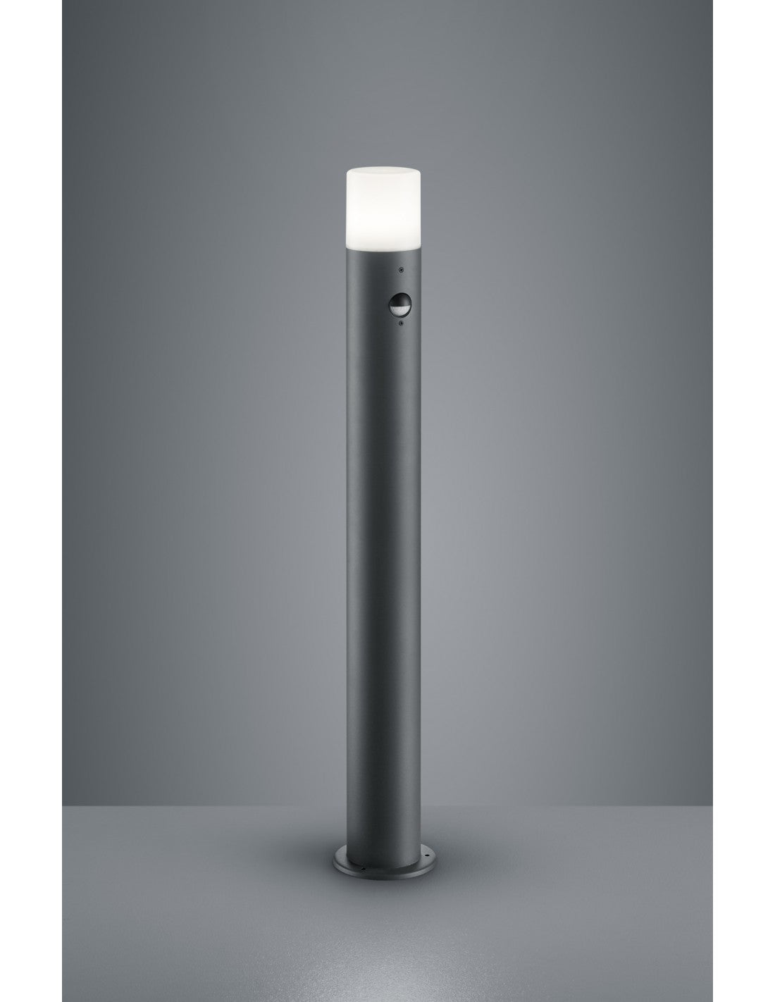 Hoosic 1xE27 Poteau Extérieur Avec Détecteur De Mouvement Anthracite H80 cm IP44 Trio Luminaire