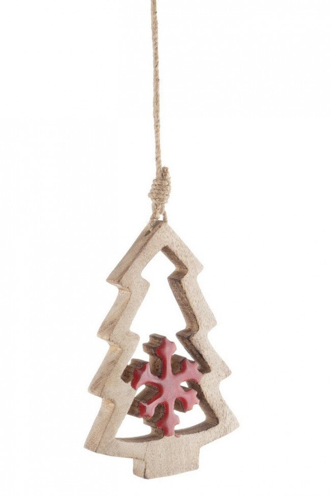 12x Pendentif Darleen en pin rouge