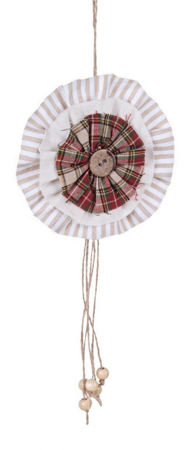 12x York Rosette Pendentif Rayé L