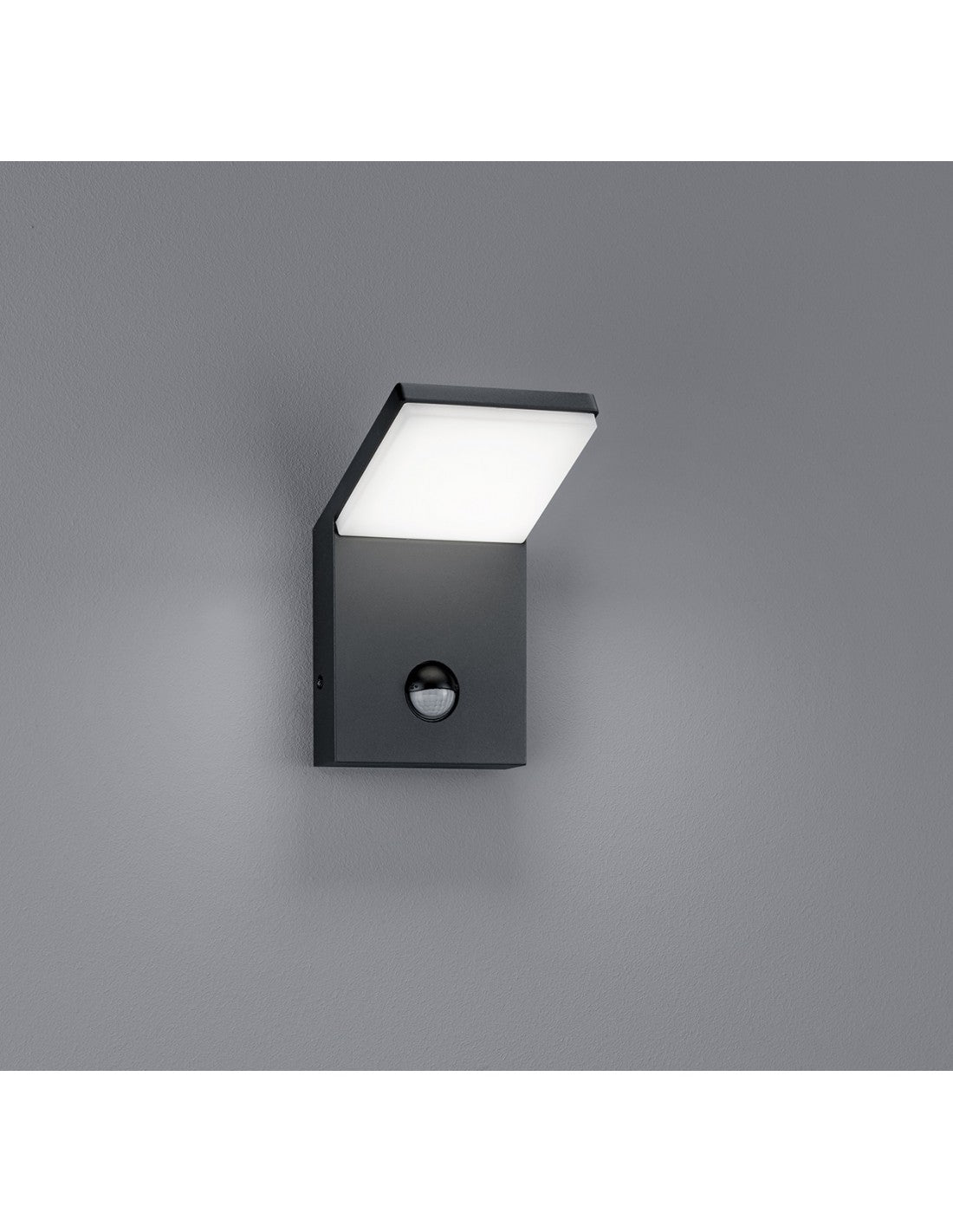 Pearl Led Applique Extérieure IP54 Anthracite Détecteur de Mouvement Trio Éclairage