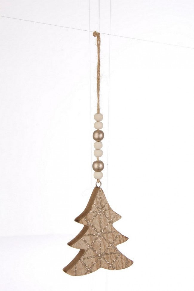 12x pendentif à paillettes de pin champagne