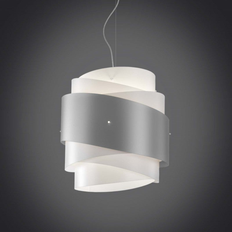 Lustre suspendu BEA une lumière Argent diamètre 40x h39 cm
