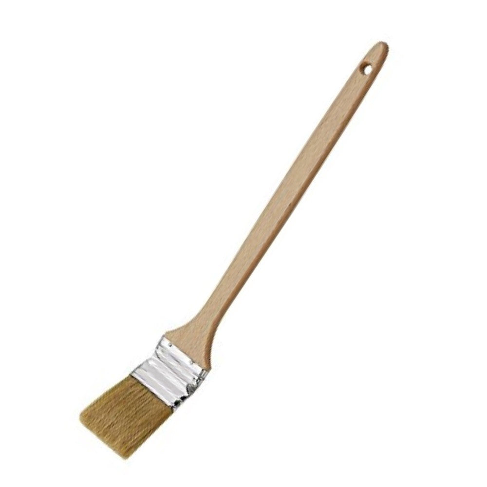Brosse pour radiateur avec manche en bois, poils de 50 mm