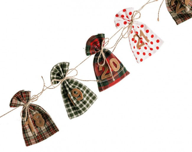 2x guirlande de patchs de l'Avent