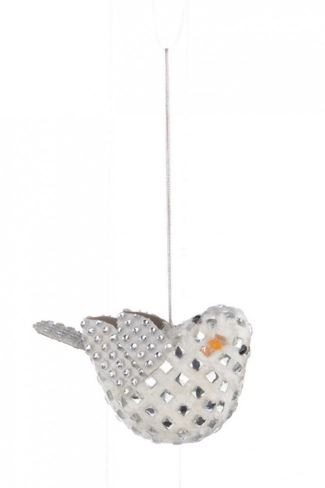 8x pendentif oiseau en cristal