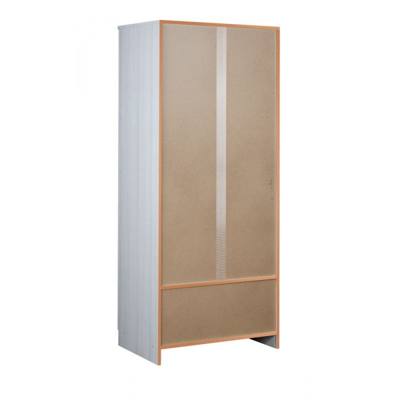Armoire polyvalente avec deux portes et deux tiroirs Eucalyptus 77x52x h182 cm