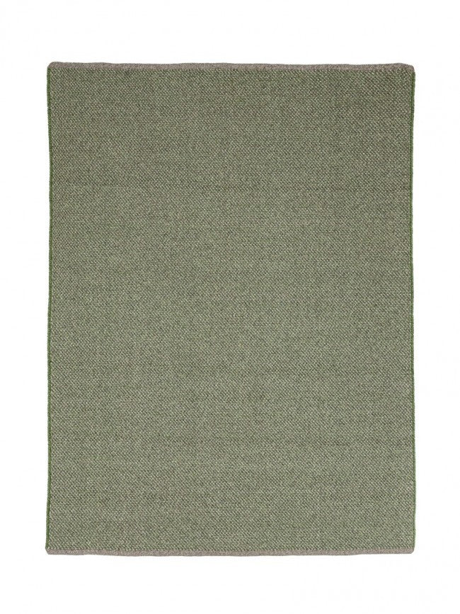 Tapis d'extérieur vert en fibre synthétique fait main 170x240