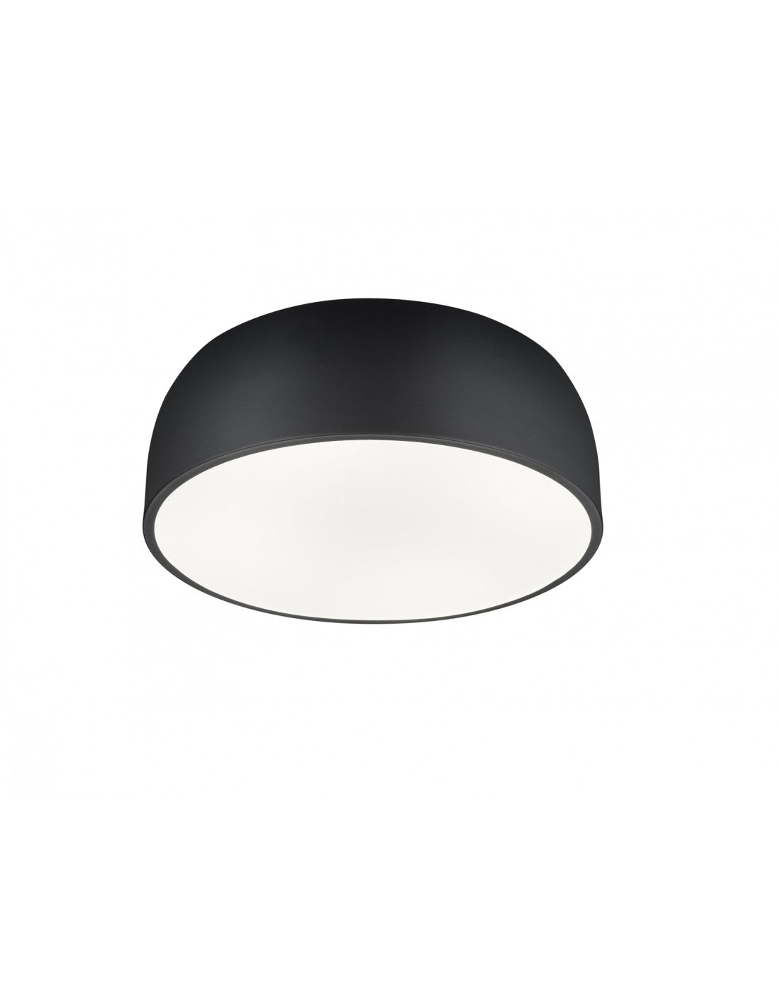 Plafonnier moderne 4 lumières Baron métal noir mat Trio Lighting