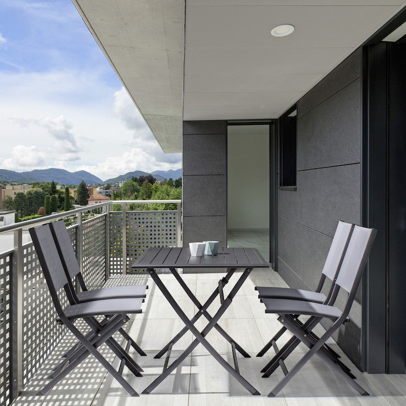 Chaise pliante Elin Anthracite-Gris