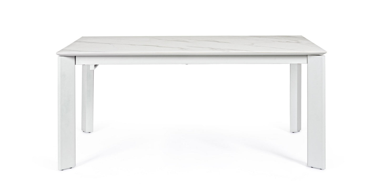 Table extensible Briva blanc gris