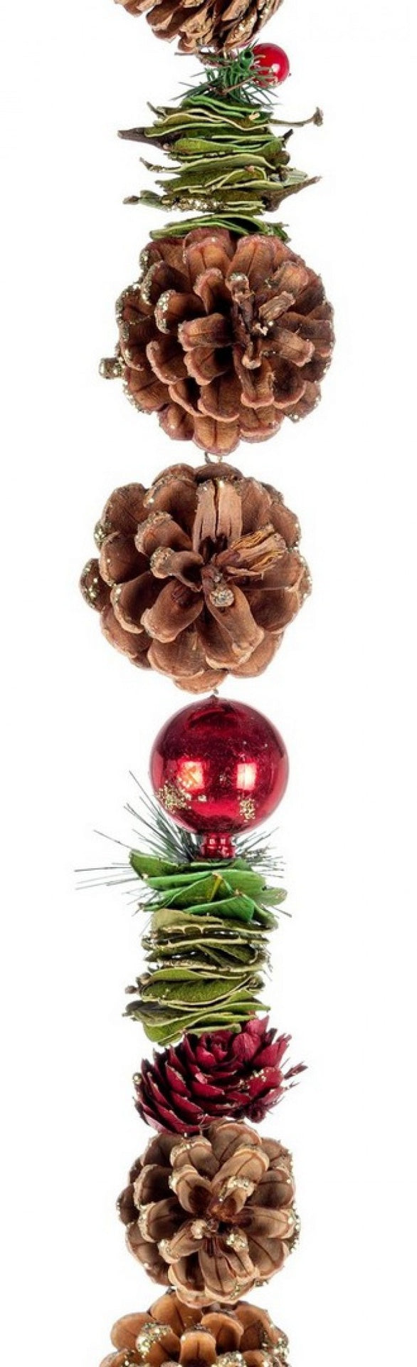 4x Guirlande Olga Rouge H150