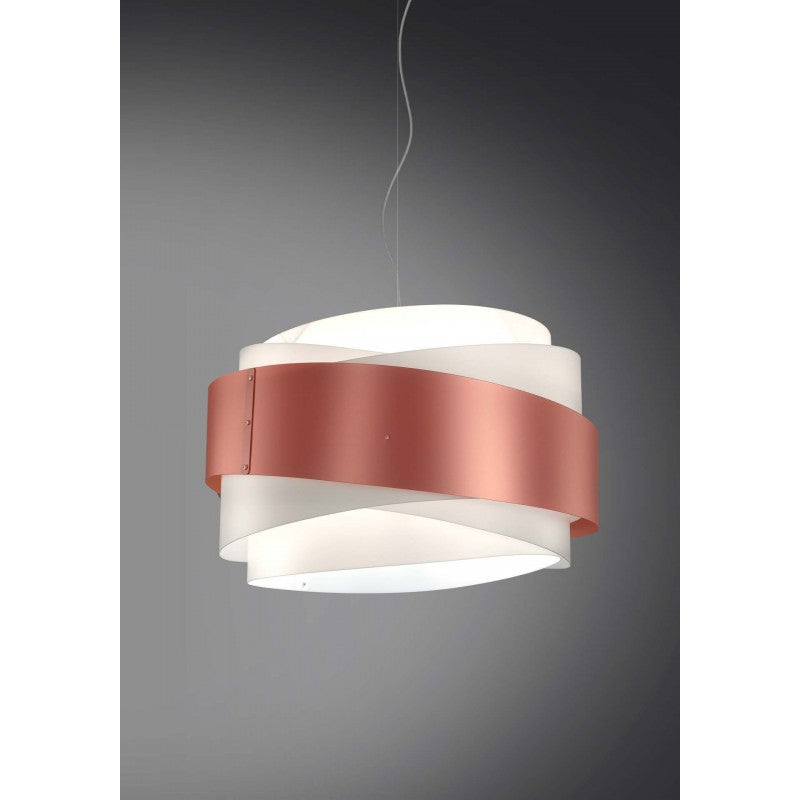 Lustre suspendu BEA une lumière Cuivre diamètre 60x h38 cm