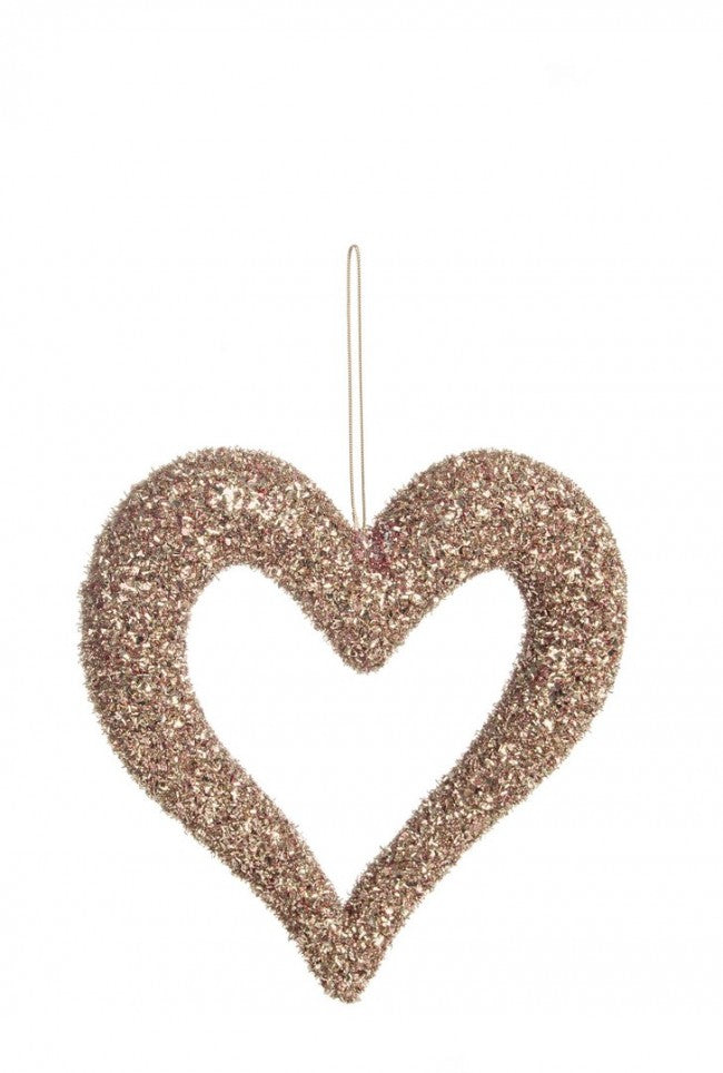 12x Pendentif Soul Heart Or Rose L