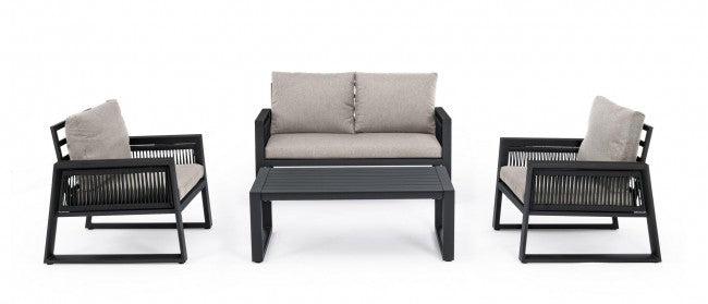 Salon de jardin Captiva anthracite