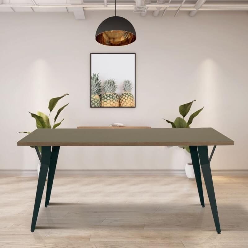Table à manger Yutan 160x80 cm chêne