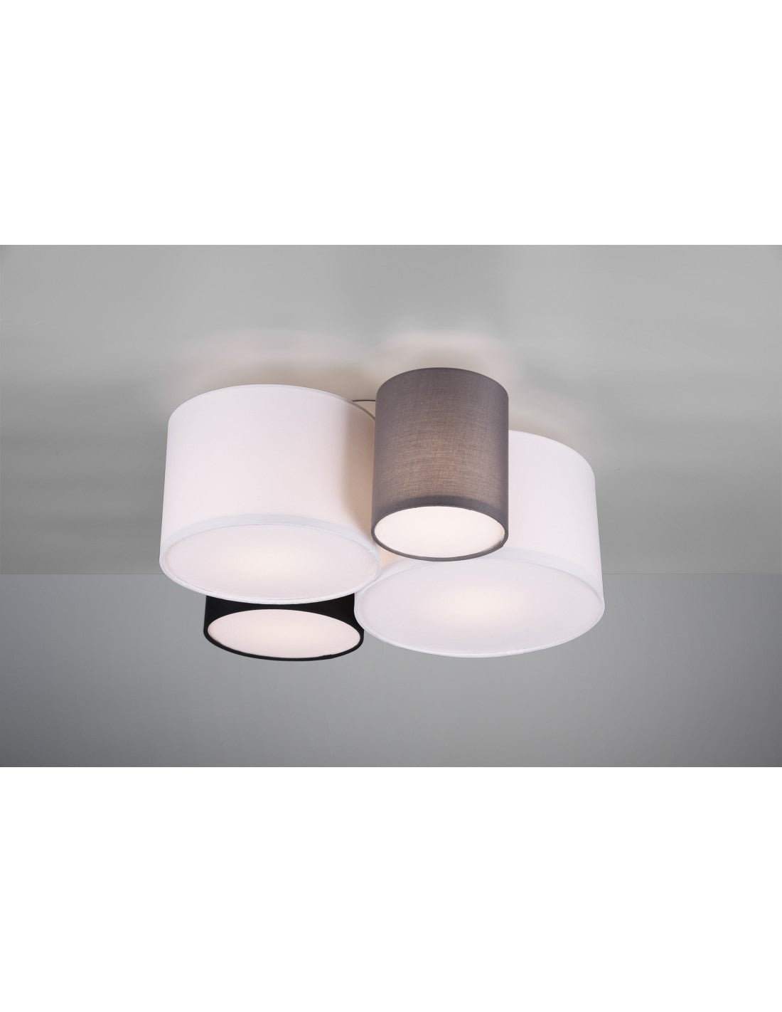 Plafonnier pour hôtel 4xE27 Cylindres Multicolores L50cm Trio Lighting