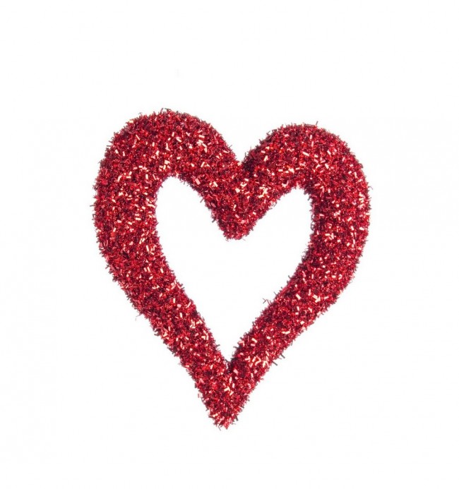 12x Pendentif Coeur Rouge Angélique S