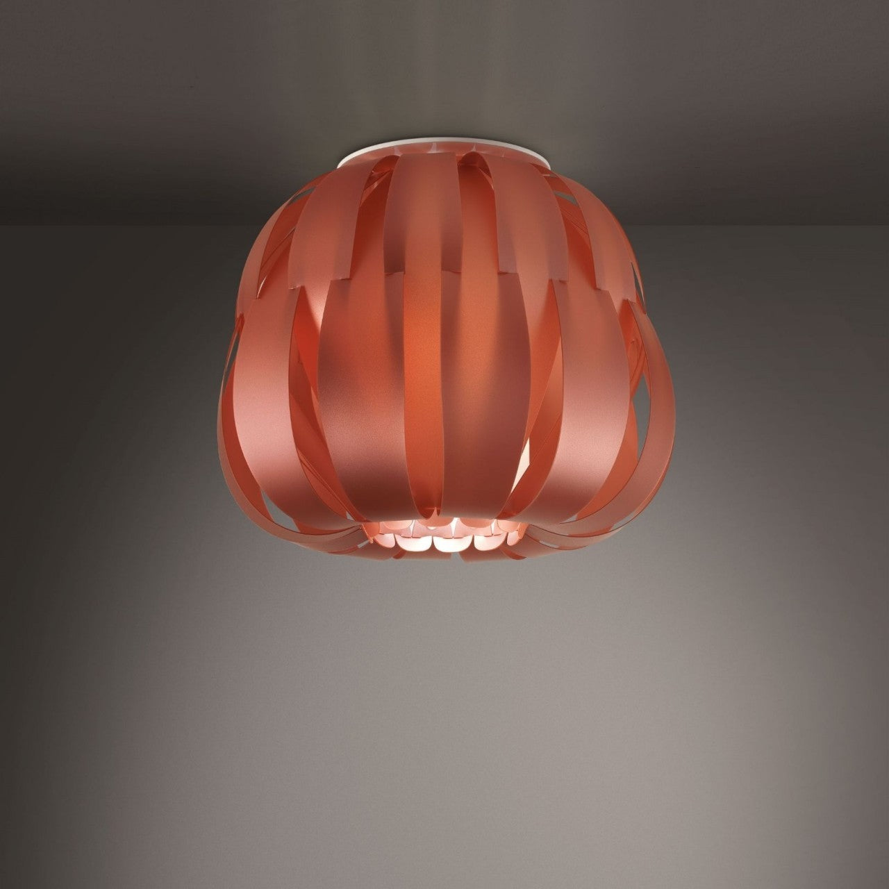 Plafonnier en cuivre cm. 42x33h