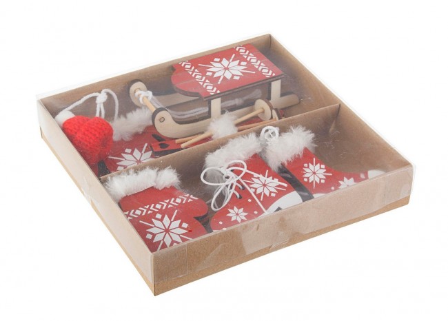 12x Pack de 10 Pendentifs Assorti Rouge Sestriere