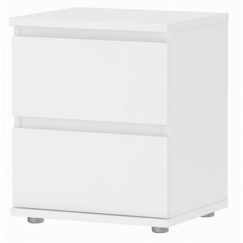 Table de chevet chambre blanche 40 x 34 x 48 h cm