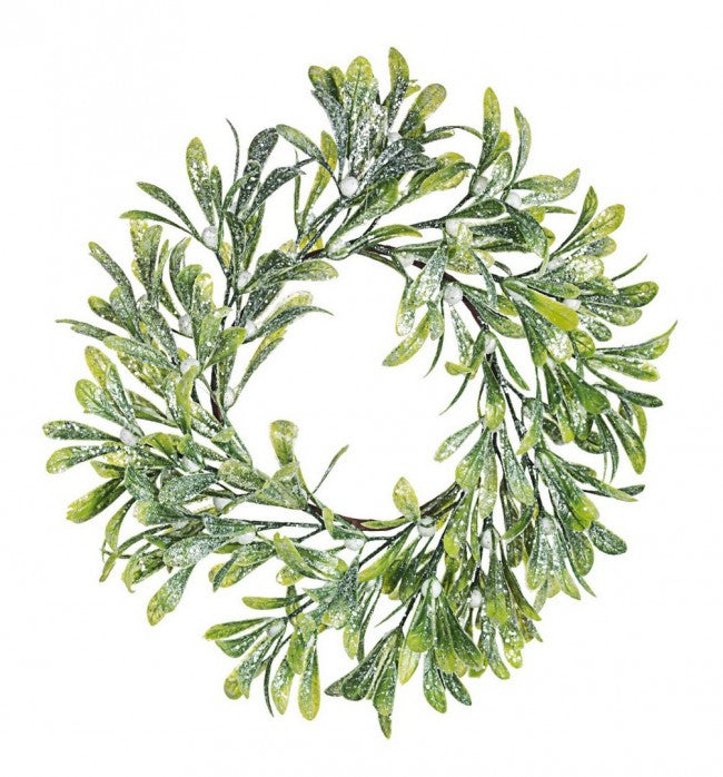 8x Corona Tux Baies de Gui Blanc D35