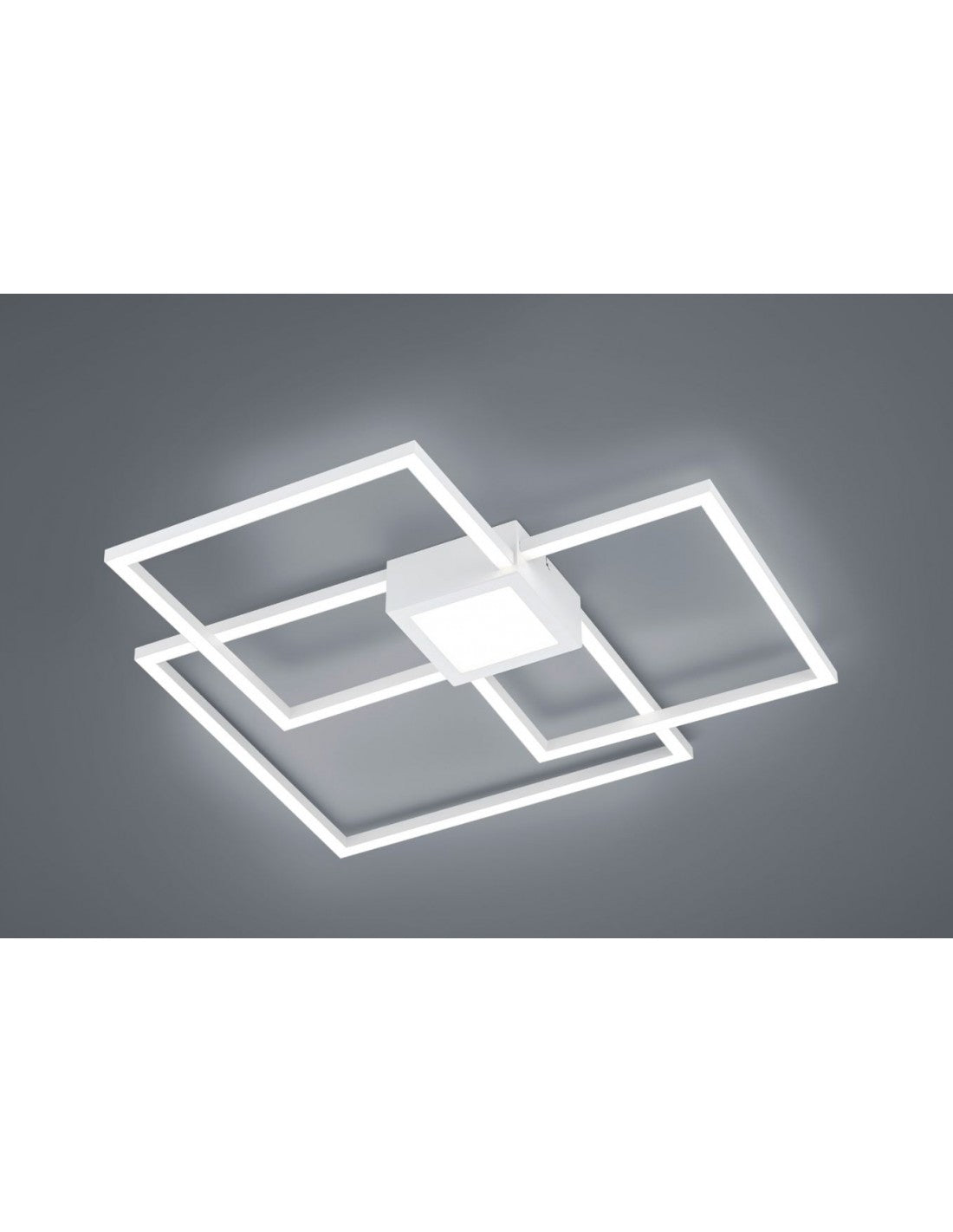 Plafonnier Hydra Design Carré Blanc LED 4000k Trio Lighting