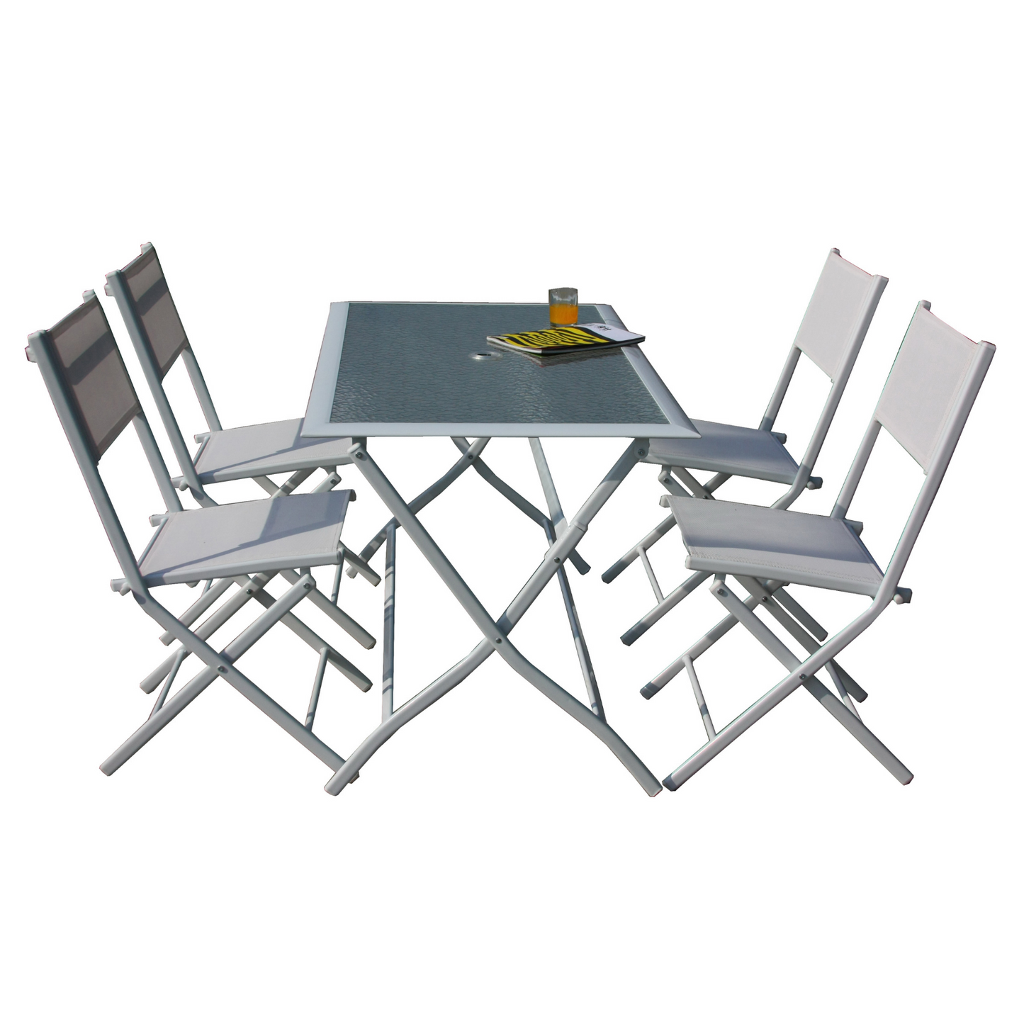 Ensemble de table et 4 chaises pliantes ASTRO HFS-268