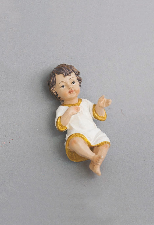 Enfant en résine 10cm dans une boîte de décoration de Noël