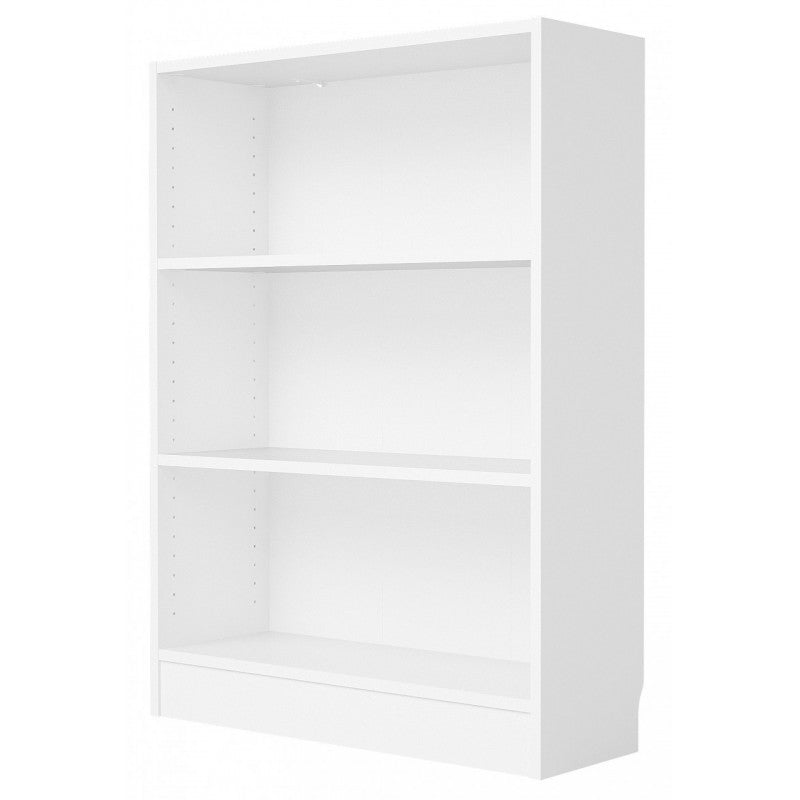 Bibliothèque étagère basse blanche 80 x 26 x 107 h cm