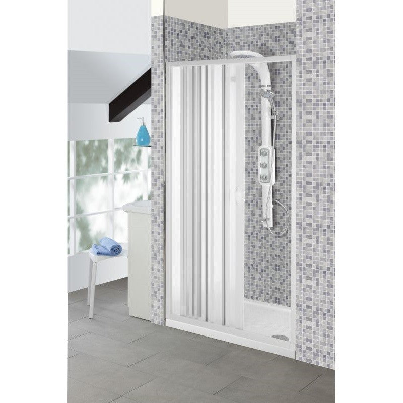 Paroi de douche extensible en PVC 90-100x3,5x h185 cm
