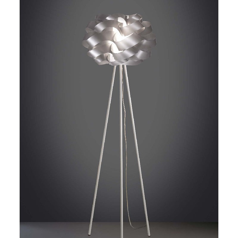 CLOUD Lampadaire trépied argenté diamètre 50x h 160 cm