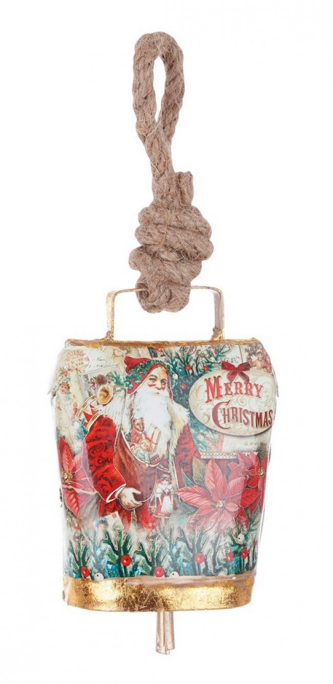 12x Pendentif cloche Wendi Père Noël C