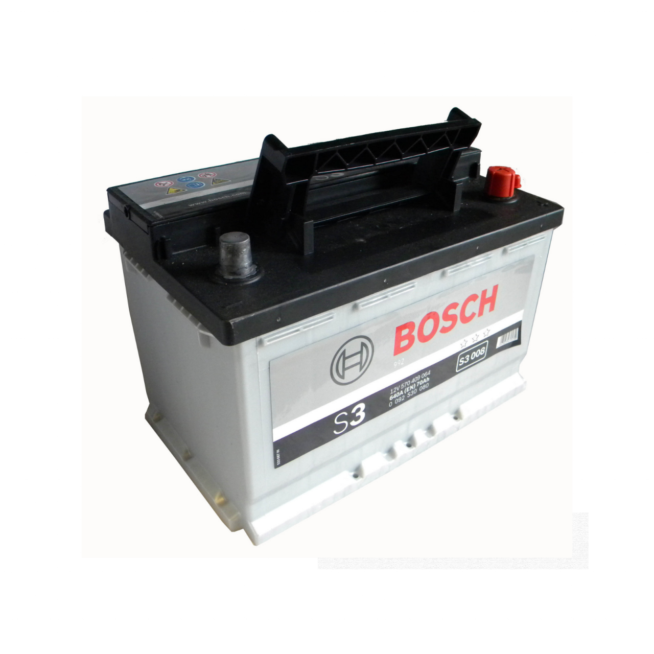 Batterie de voiture Bosch S3008 70AH DX