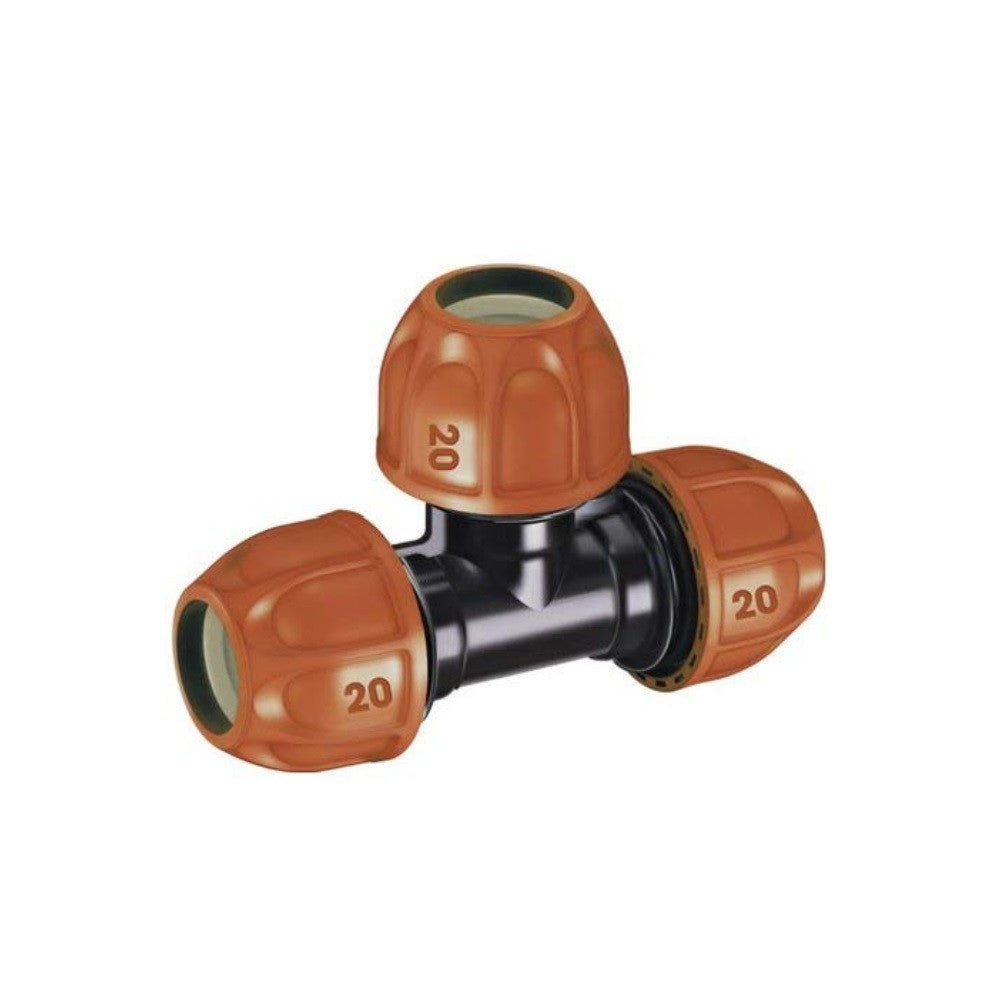 Raccordement en T pour tuyau Ø 20 mm pour systèmes d'irrigation