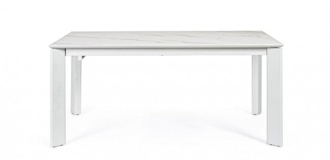 Table extensible Briva blanc gris