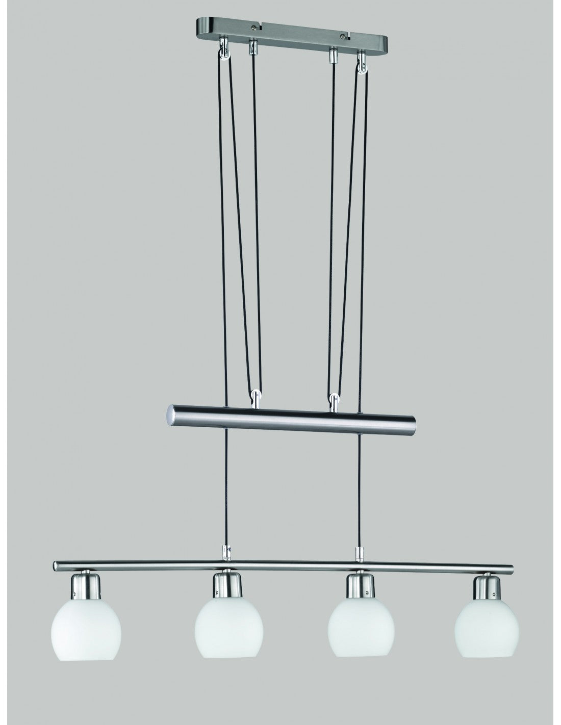 Freddy Nichel Suspension 4 Lumières Haut et Bas L78 cm Trio Lighting