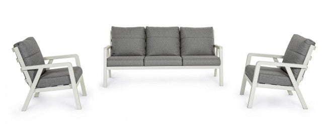 Ensemble de salon 3 pièces avec coussins Truman Lunar