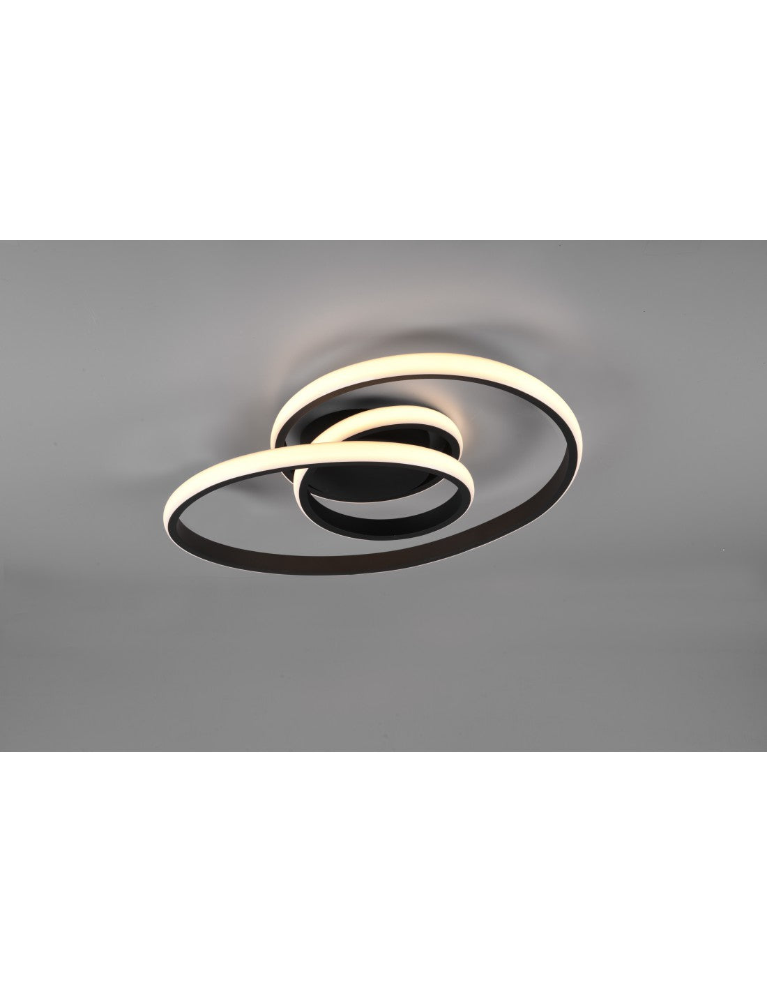 Plafonnier LED Sansa 18,5w Dimmable Noir L53 cm Trio Lighting