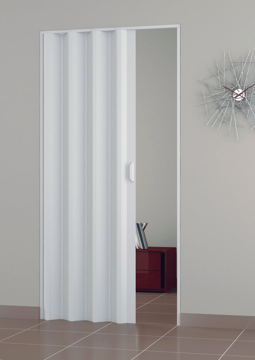 Porte d'ameublement intérieure pliante blanche - 100x214 cm