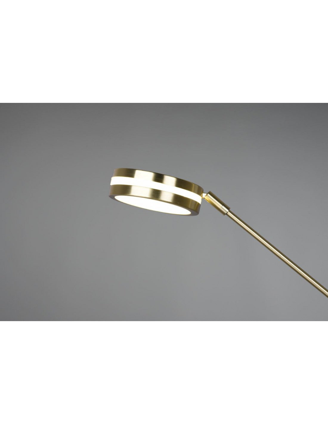 Lampadaire Tactile Variateur Led Avec Spot De Lecture Franklin Laiton Satiné Trio Éclairage