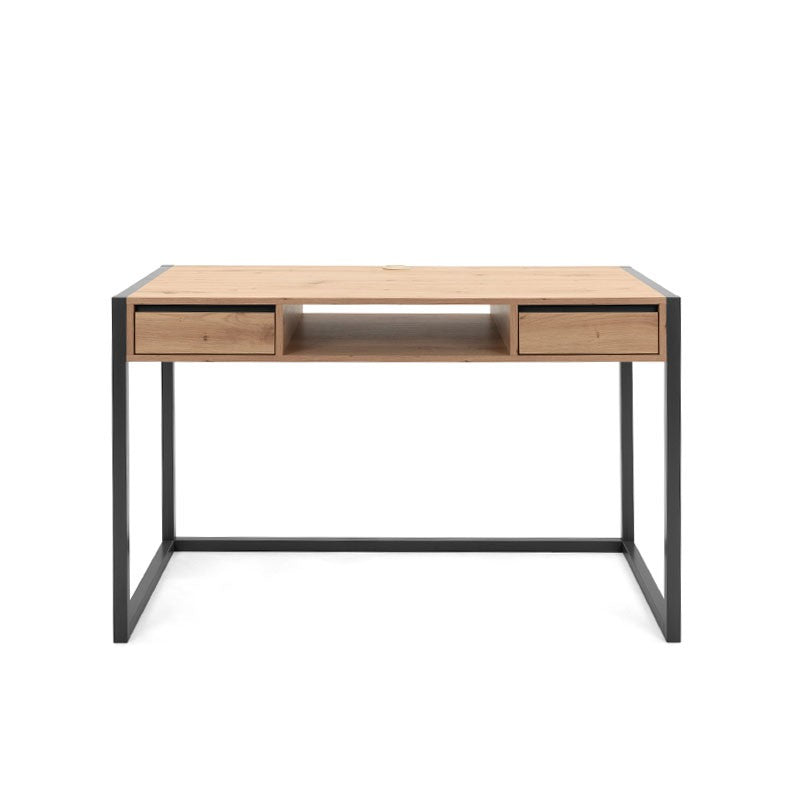 Bureau de chambre moderne en chêne avec tiroirs 120 x 60 x 75 h cm