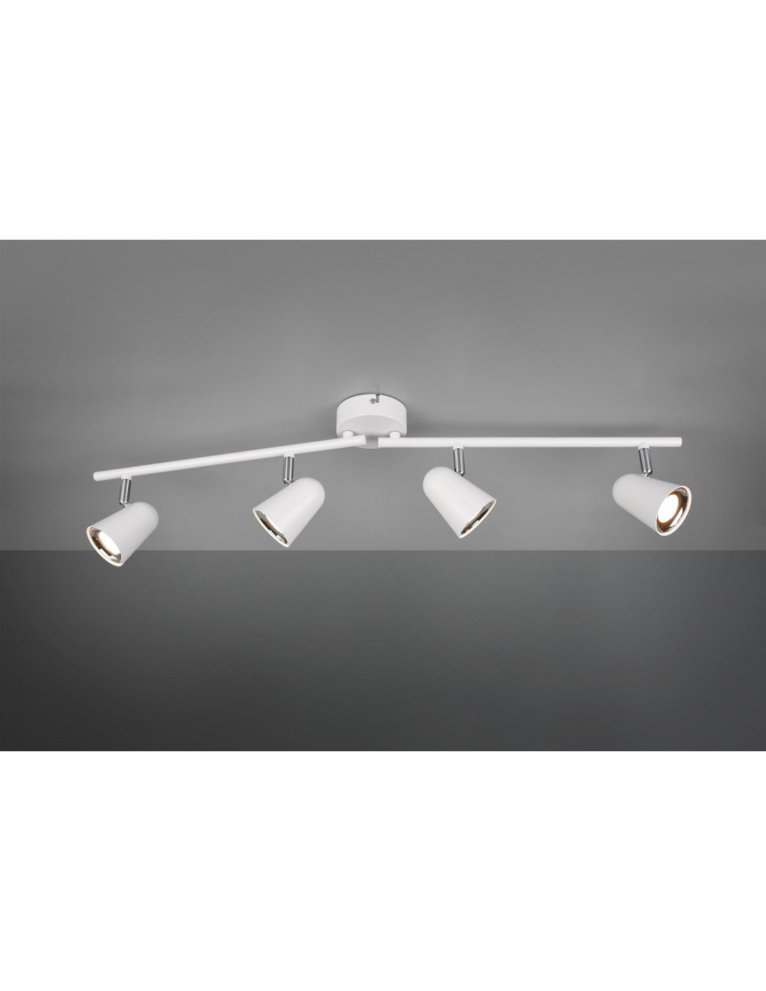 Spot Toulouse Blanc 4 Spots LED L78 cm Trio Lighting