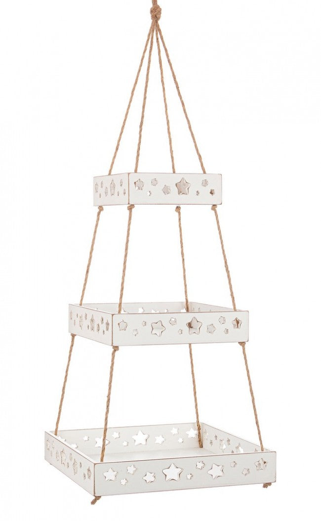 2x Plateau suspendu Hilaris 3P Rett blanc