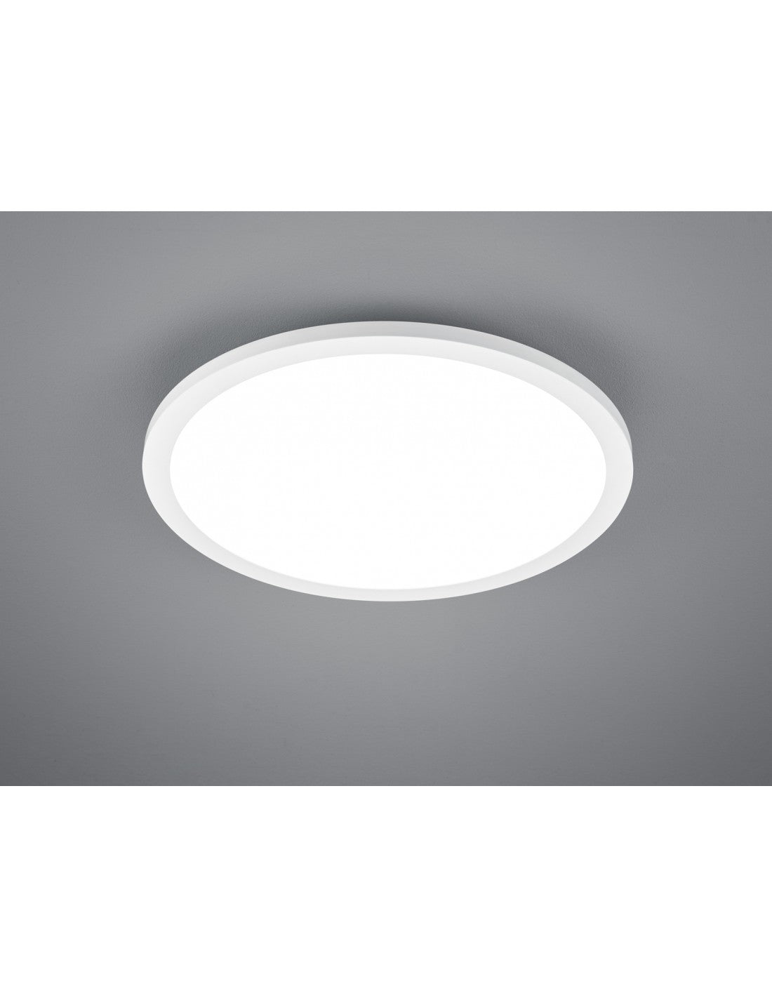 Plafonnier LED Tiberius rond Ø40 cm Blanc Trio Lighting