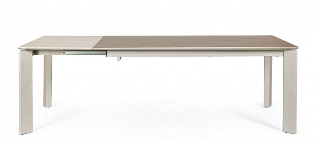 Table extensible Briva en gris tourterelle