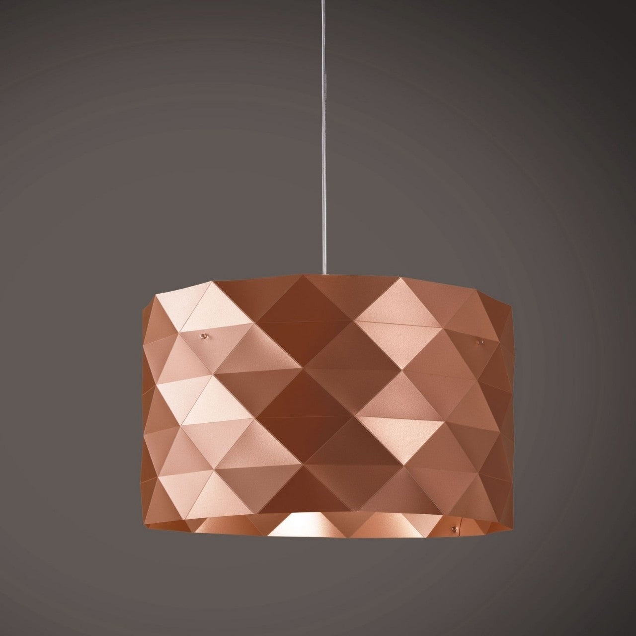 Suspension en cuivre en métal chromé Cm. 40x25h