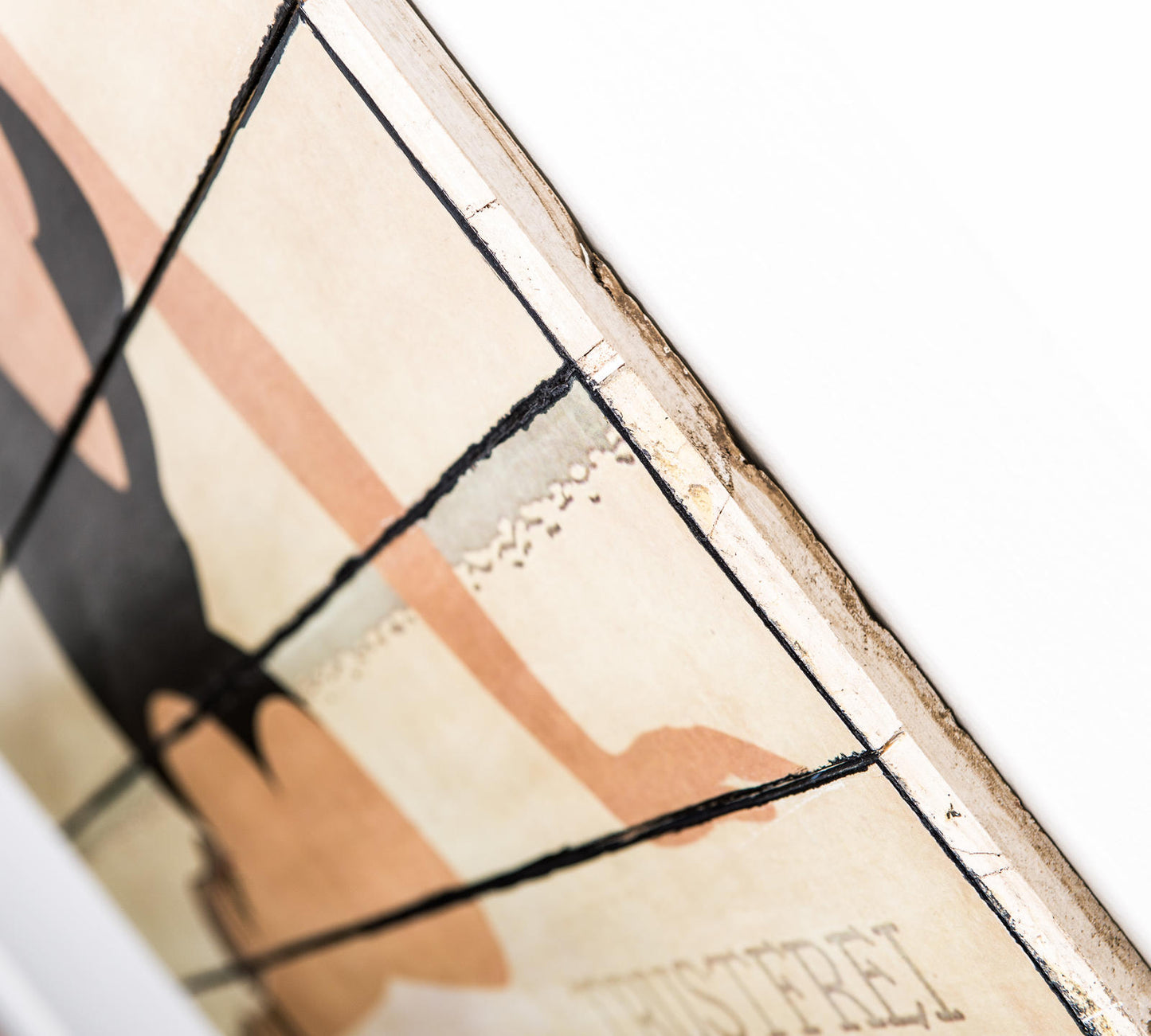 Impression sur bois avec toile multicolore 60x100 cm