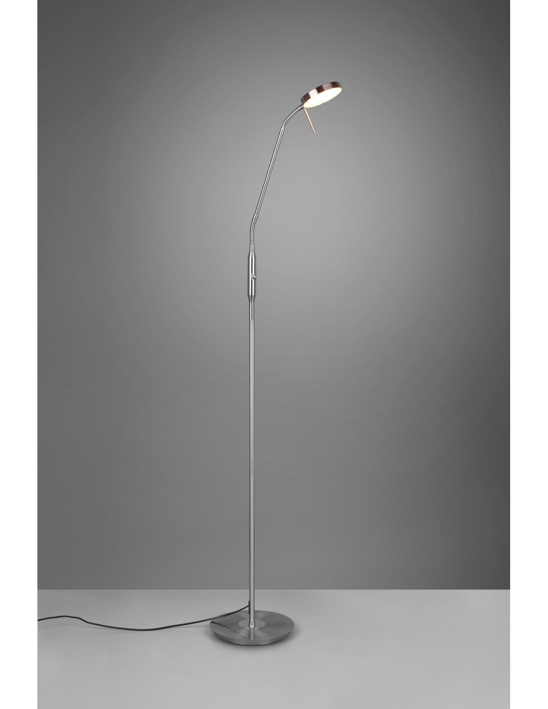 Monza Led Touch Dimmer Nickel Trio Lighting Lampadaire de studio