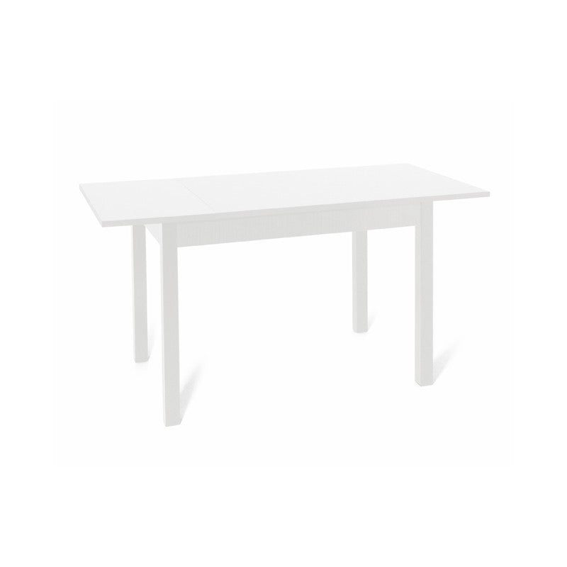 Table extensible Frêne Blanc en bois mélaminé 70x110-150 cm