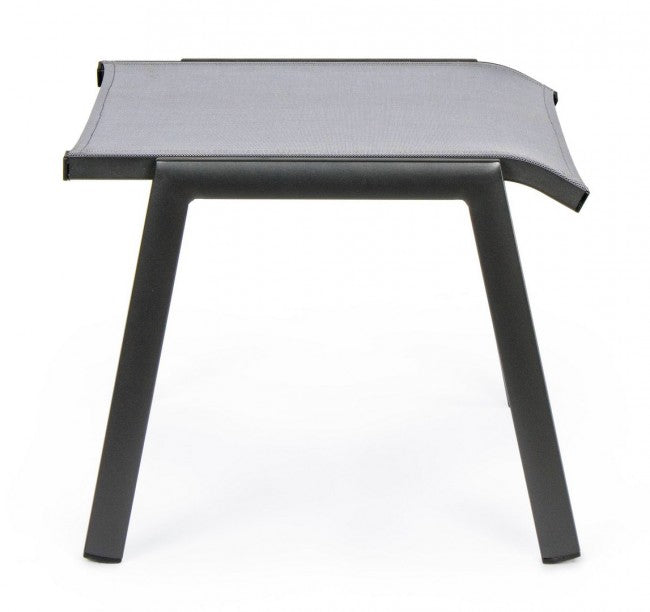Repose-pieds salon de jardin aluminium anthracite Cruise 53 x 51 x 44 cm